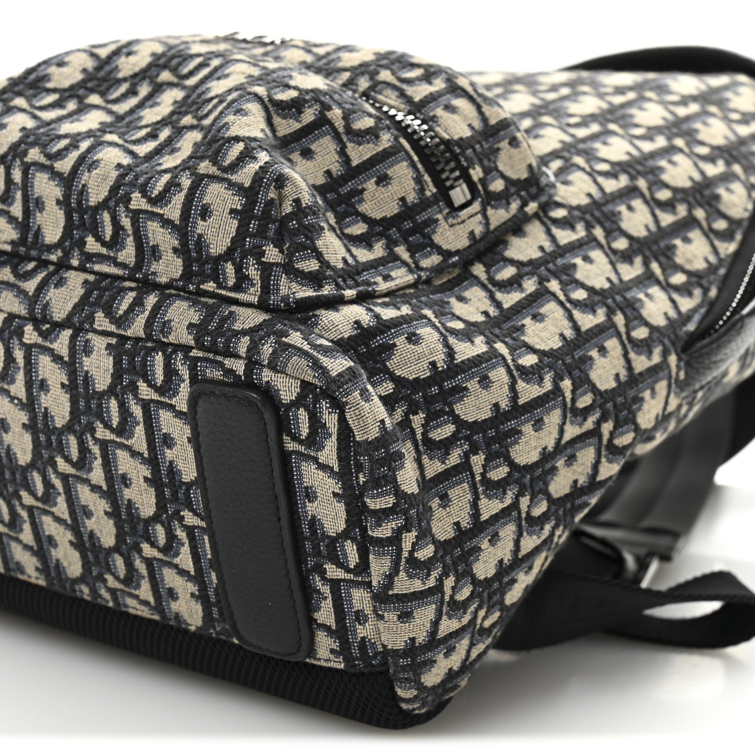 Christian Dior Oblique Calfskin Rider Kid's Backpack Beige Black 10 of 10