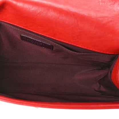 Chanel Crumpled Lambskin Small Studded Boy Flap Red 5 of 9