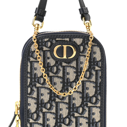 Christian Dior Oblique 30 Montaigne Phone Holder Blue 6 of 8
