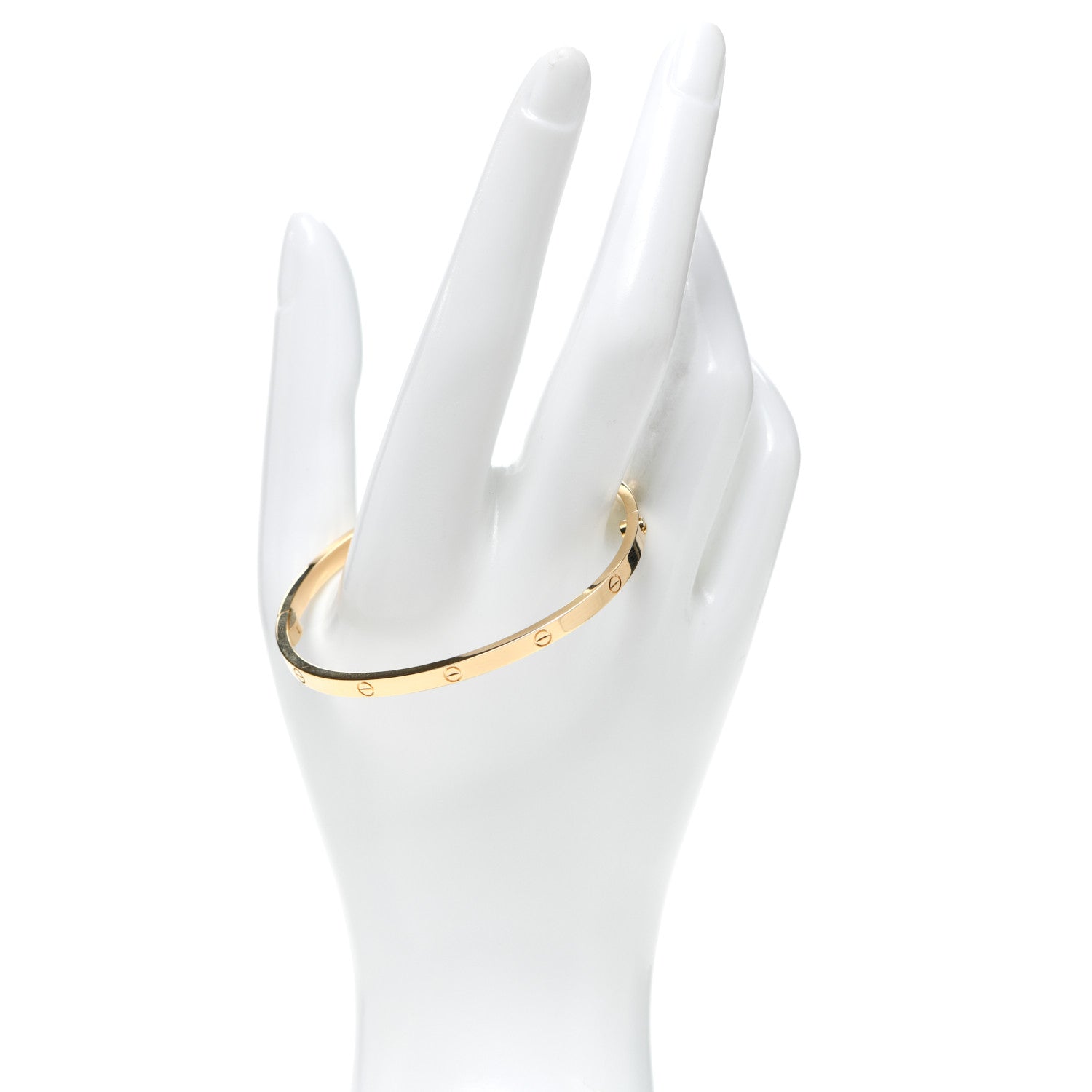 Cartier 18K Yellow Gold Small LOVE Bracelet 17 2 of 6