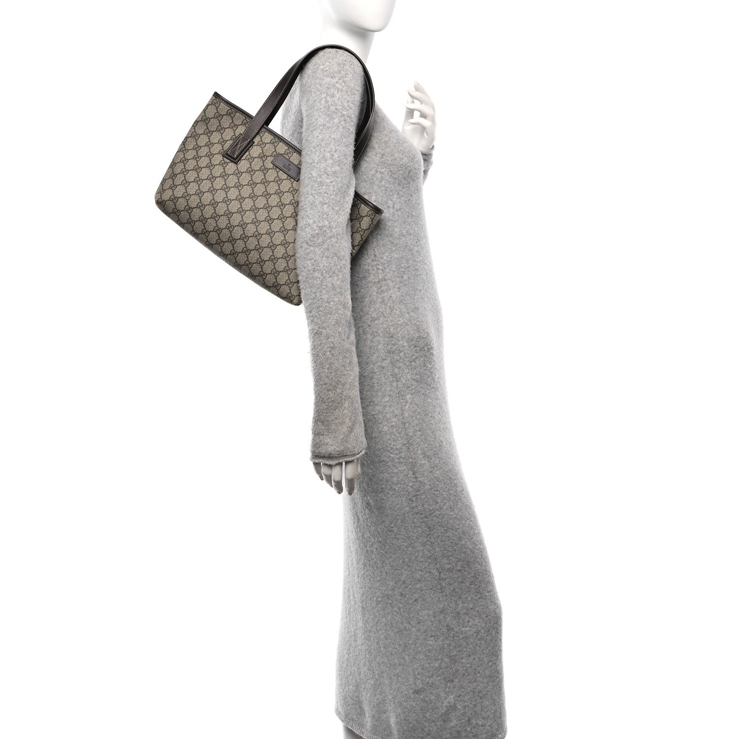 Gucci GG Supreme Monogram Small Joy Tote Dark Brown 2 of 10