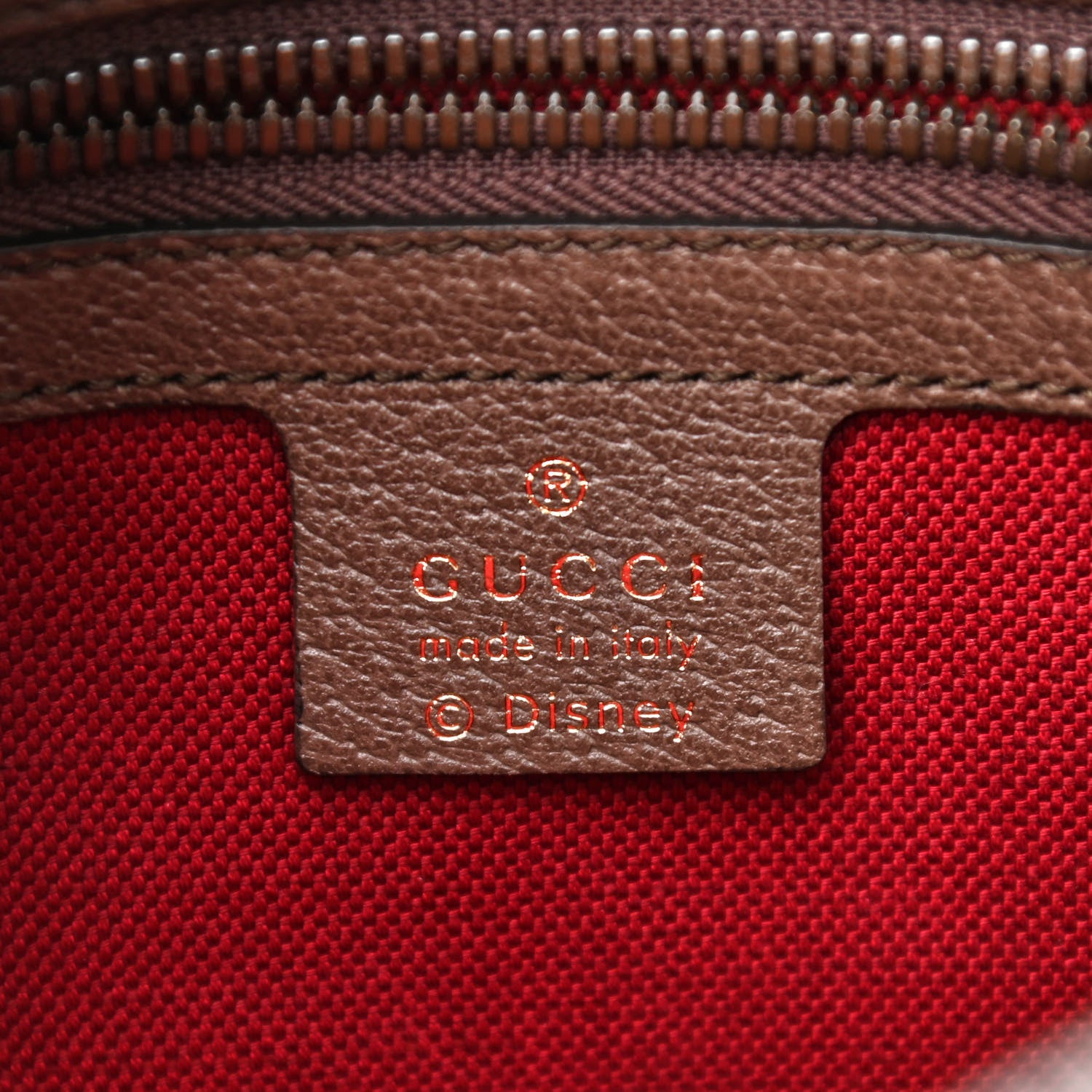 Gucci X DISNEY GG Supreme Monogram Donald Duck Small Interlocking G Belt Bag 90 36 Beige Multicolor New Acero 6 of 10