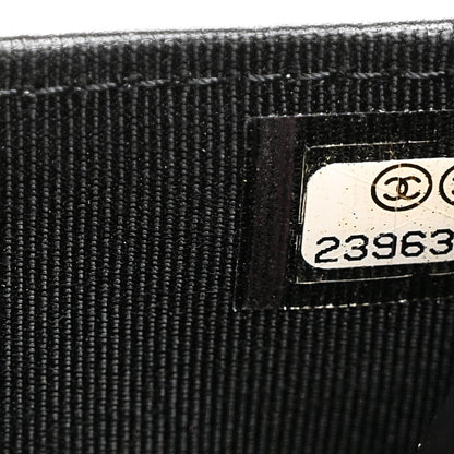 Chanel Aged Calfskin Quilted Lucky Charms 2.55 Reissue Wallet On Chain WOC Black 8 of 12