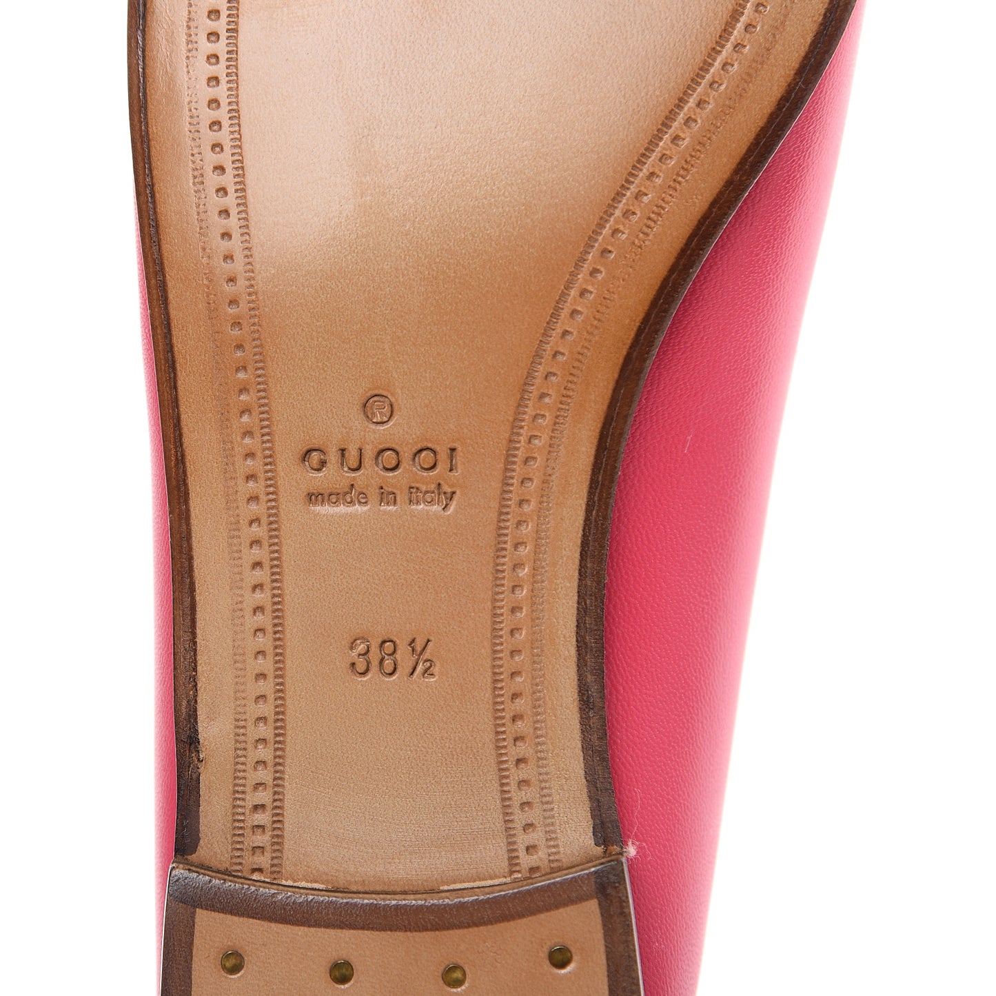Lambskin Womens Brixton Horsebit Loafers 38.5 Hot Pink
