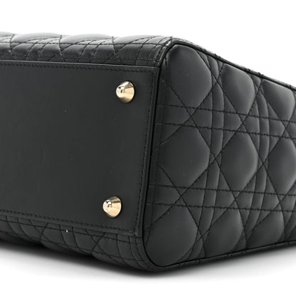 Christian Dior Lambskin Cannage Large Lady Dior Black 8 of 14
