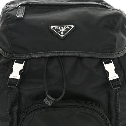 Prada Tessuto Nylon Montagna Double Buckle Backpack Black 8 of 10