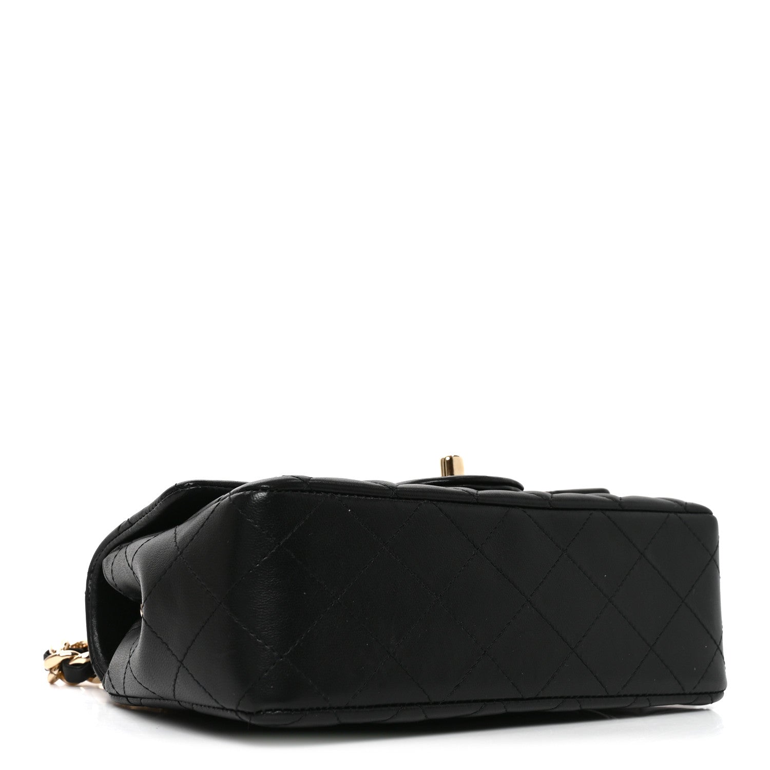 Chanel Lambskin Quilted Mini Coco Charms Rectangular Flap Black 4 of 10