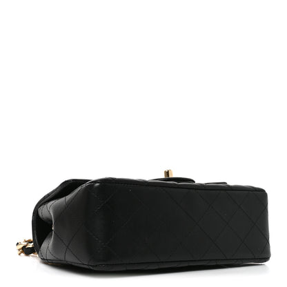 Chanel Lambskin Quilted Mini Coco Charms Rectangular Flap Black 4 of 10