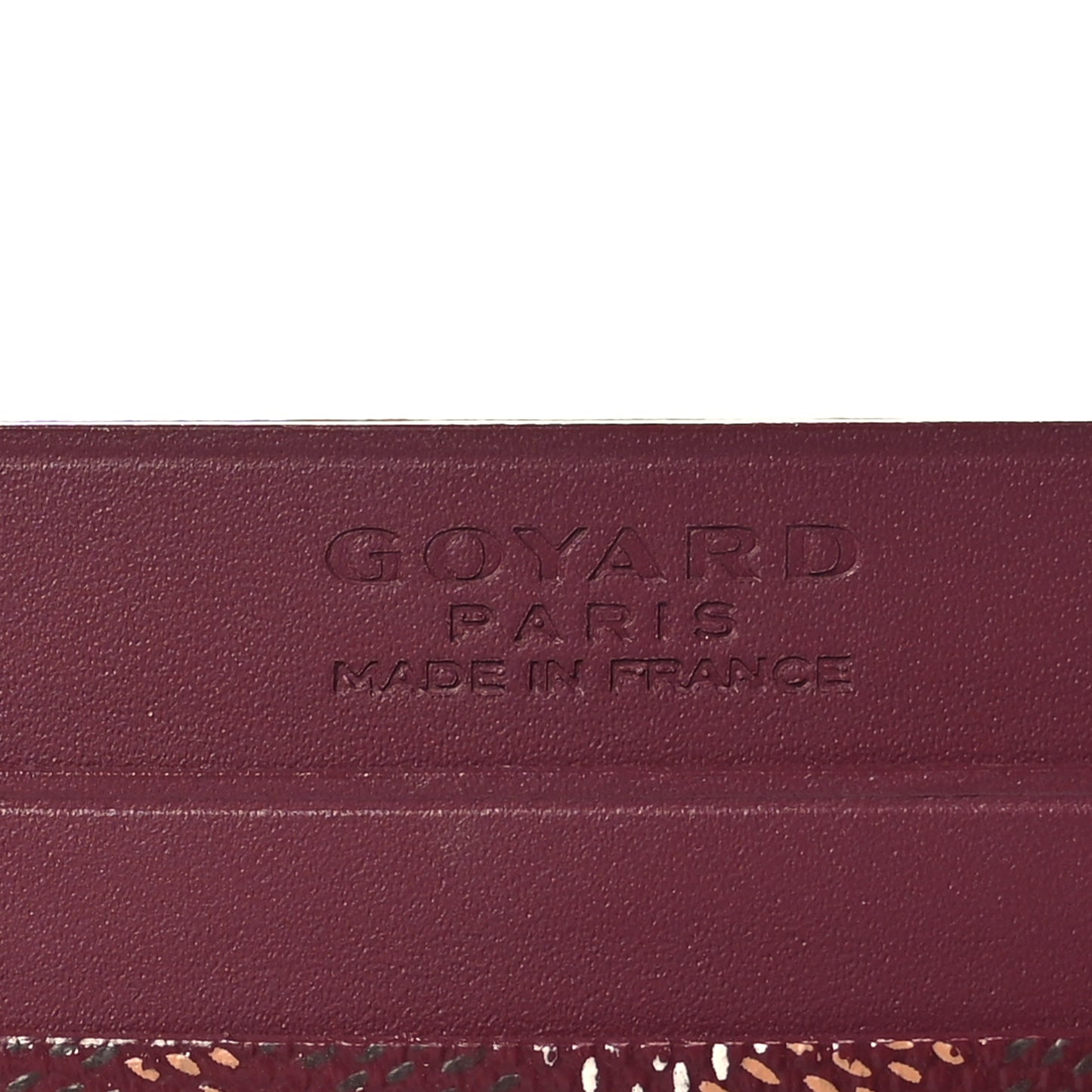 Goyardine Saint Sulpice Card Holder Bordeaux