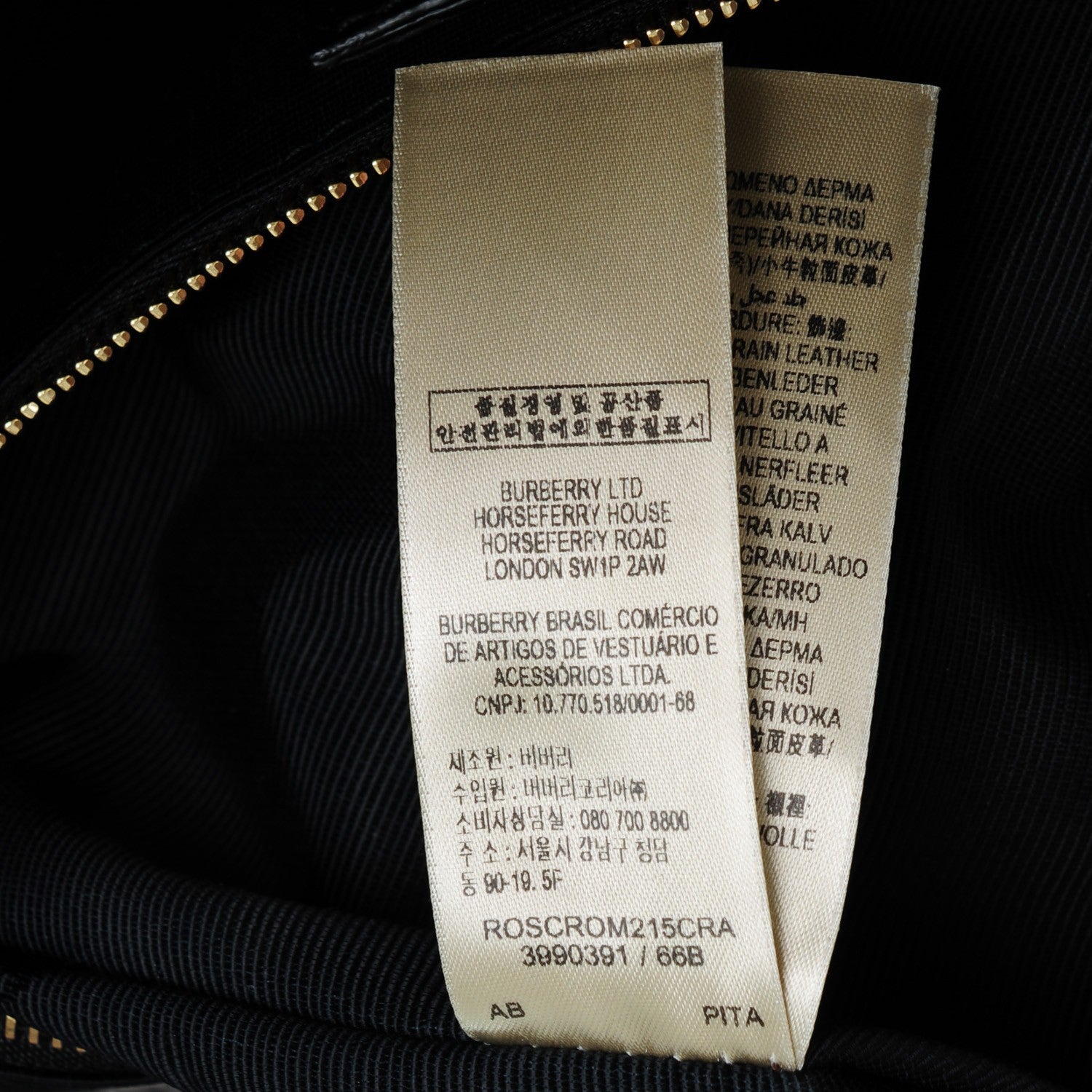 Burberry Heritage Grain Check Embossed Medium Dewsbury Tote Pale Grey 9 of 9