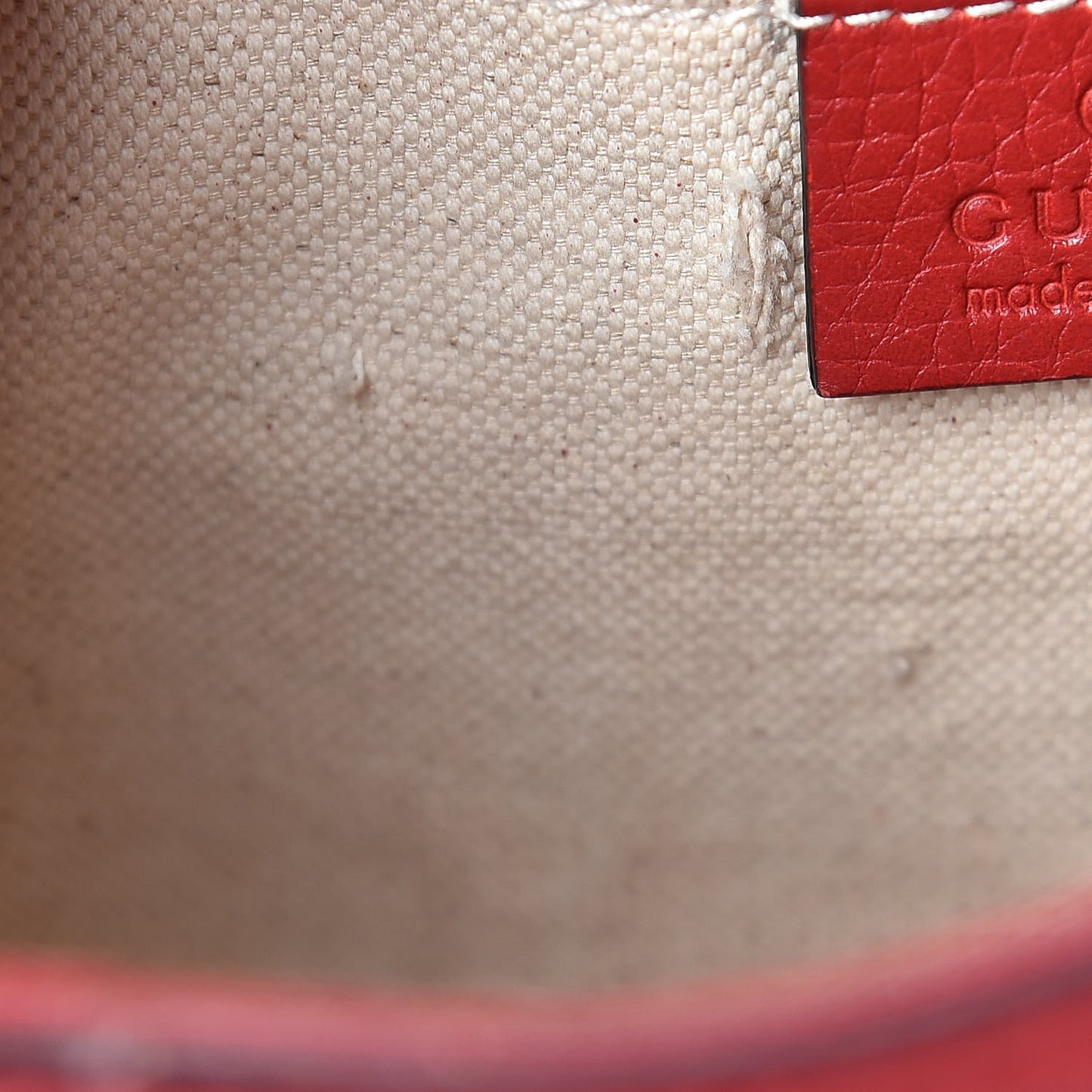 Calfskin Mini GG Marmont Top Handle Bag Vulcanic Red