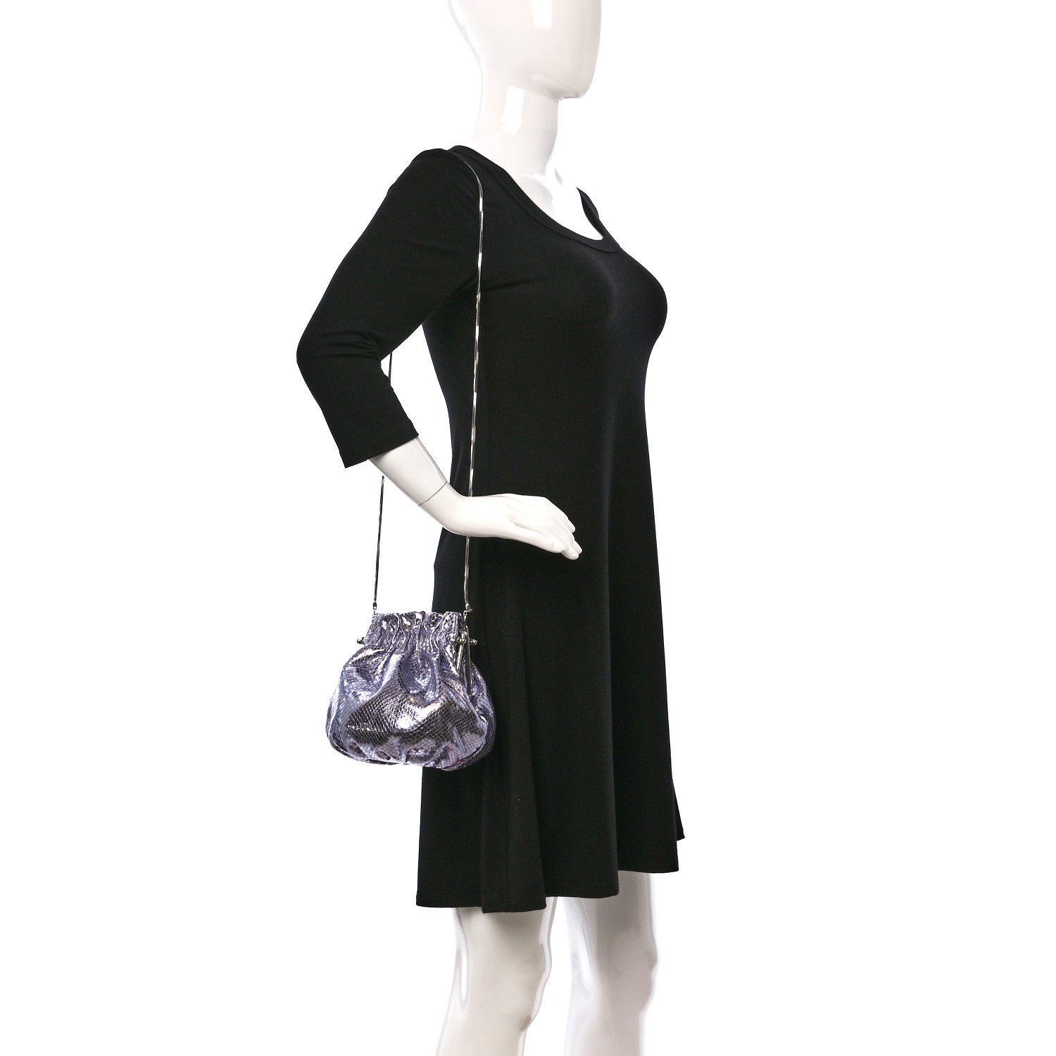 Marc Jacobs Metallic Soiree Crossbody Lavender 2 of 9