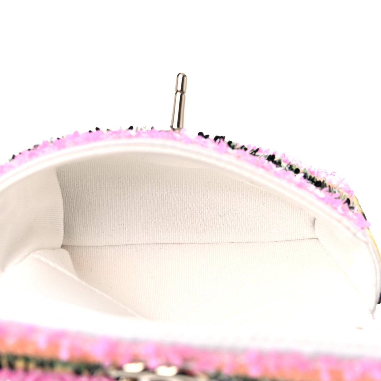 Sequin COCO Clutch With Chain Multicolor