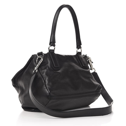 Givenchy Pebbled Calfskin Medium Pyramid Stud Pandora Black 3 of 10