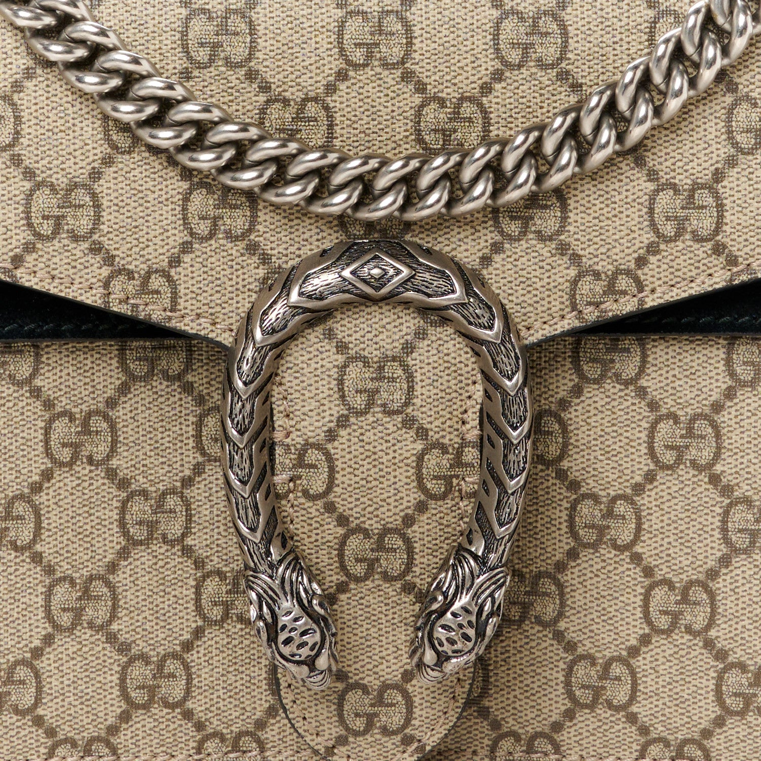 Gucci GG Supreme Monogram Small Dionysus Shoulder Bag Black 8 of 12