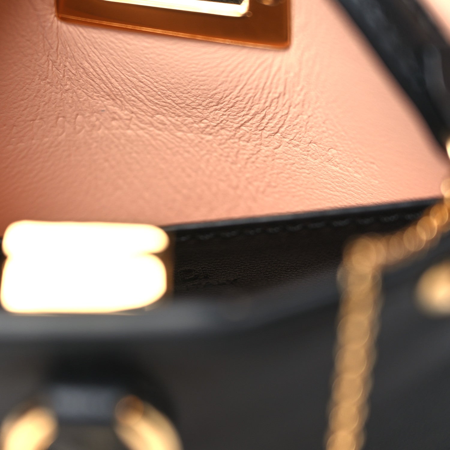 Fendi Nappa Sigma Pico Peekaboo Charm Black 6 of 9
