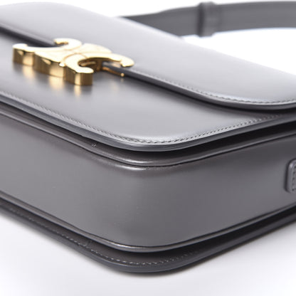 Celine Shiny Calfskin Medium Triomphe Grey 6 of 9