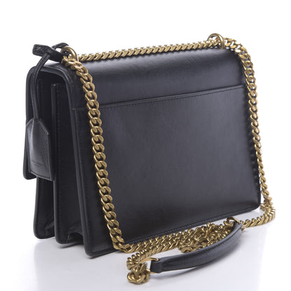 Saint Laurent Calfskin Rock Star Patchwork Medium Monogram Sunset Black 3 of 10