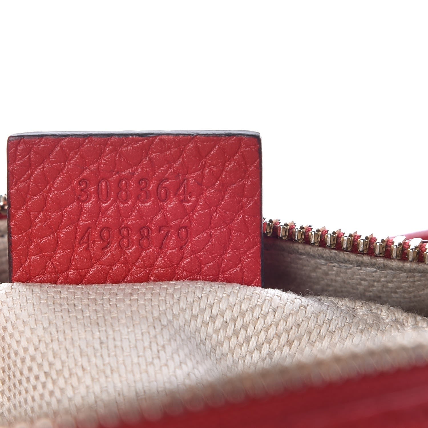 Gucci Pebbled Calfskin Small Soho Disco Bag Tabasco Red 7 of 16