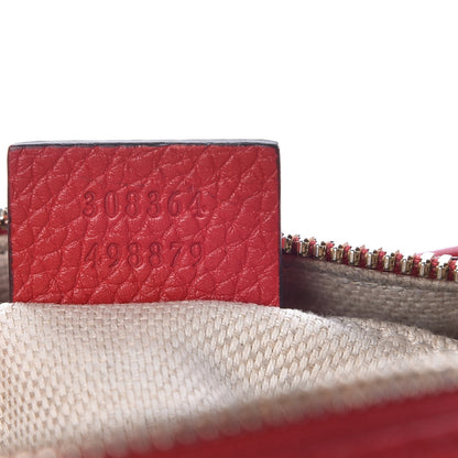 Gucci Pebbled Calfskin Small Soho Disco Bag Tabasco Red 7 of 16
