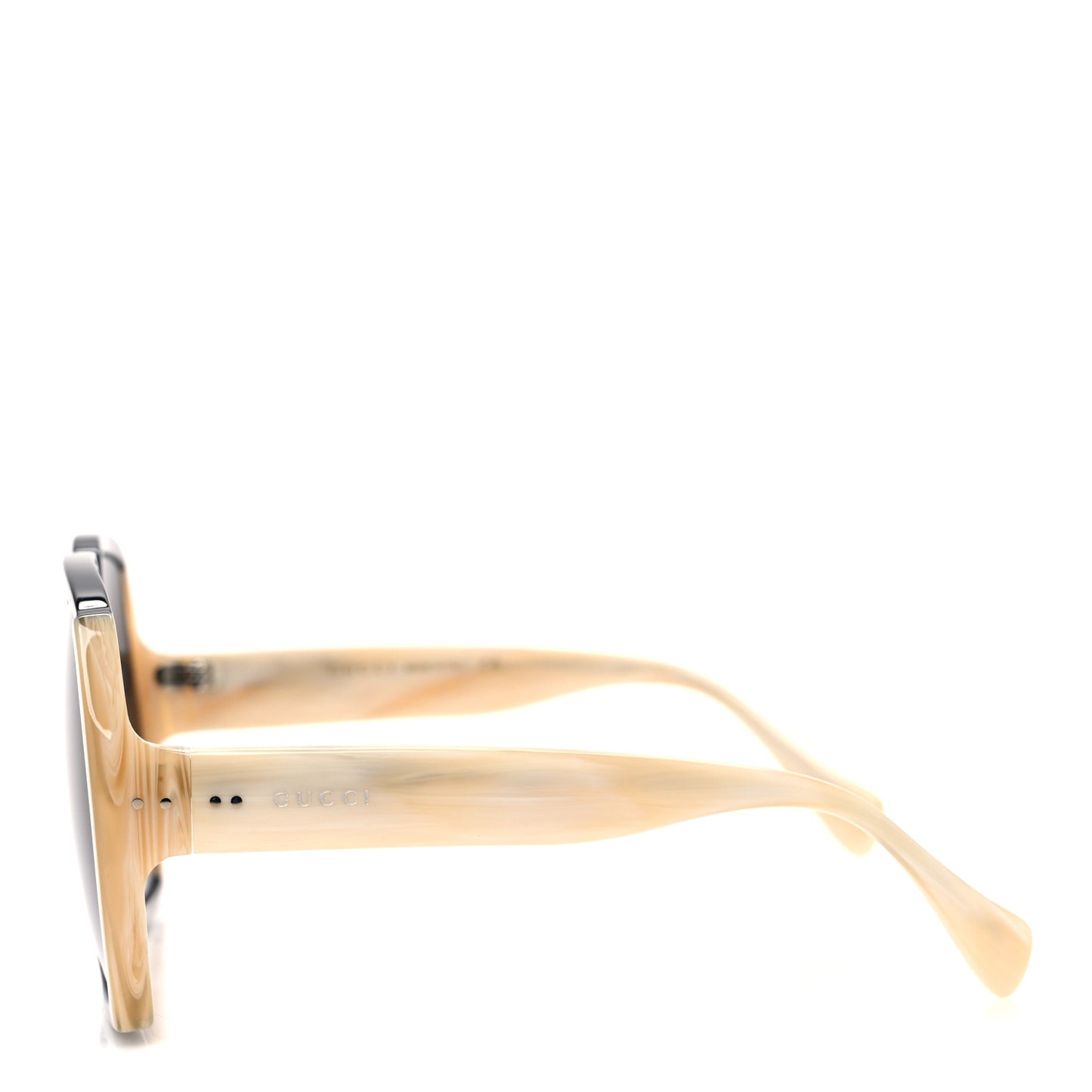 Acetate Square Frame Sunglasses GG1065S Black Beige