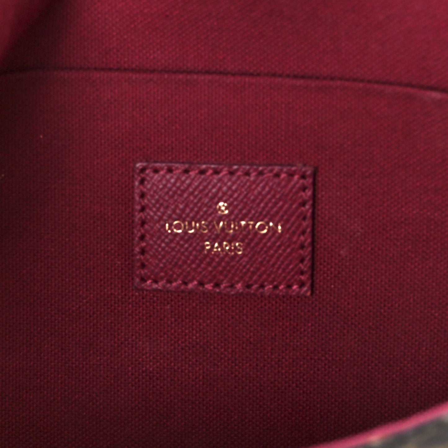 Monogram Pochette Felicie Chain Wallet Fuchsia