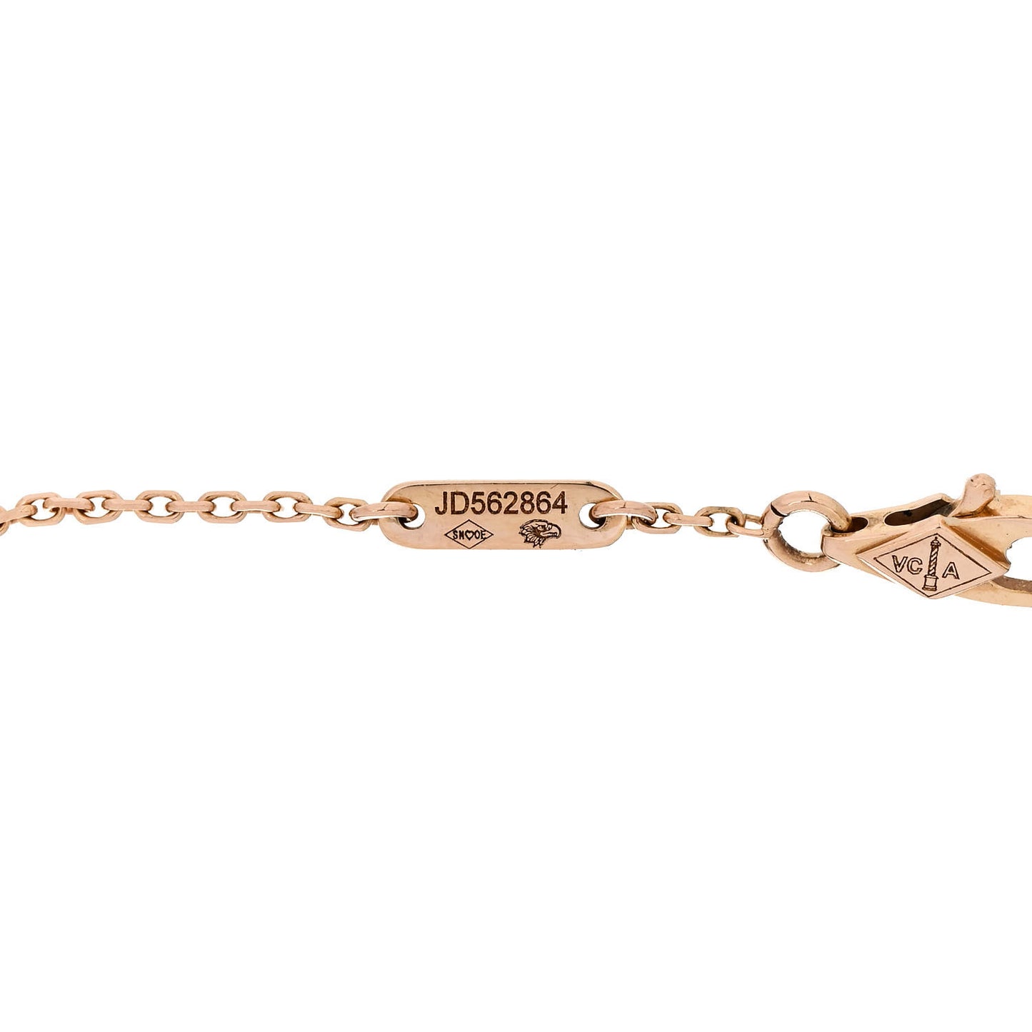 18K Rose Gold Carnelian Sweet Alhambra Bracelet