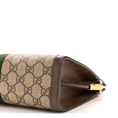 Gucci GG Supreme Monogram Web Small Ophidia Chain Shoulder Bag Brown 10 of 13