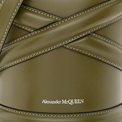 Alexander McQueen Calfskin The Curve Small Shoulder Bag Khaki 8 of 11