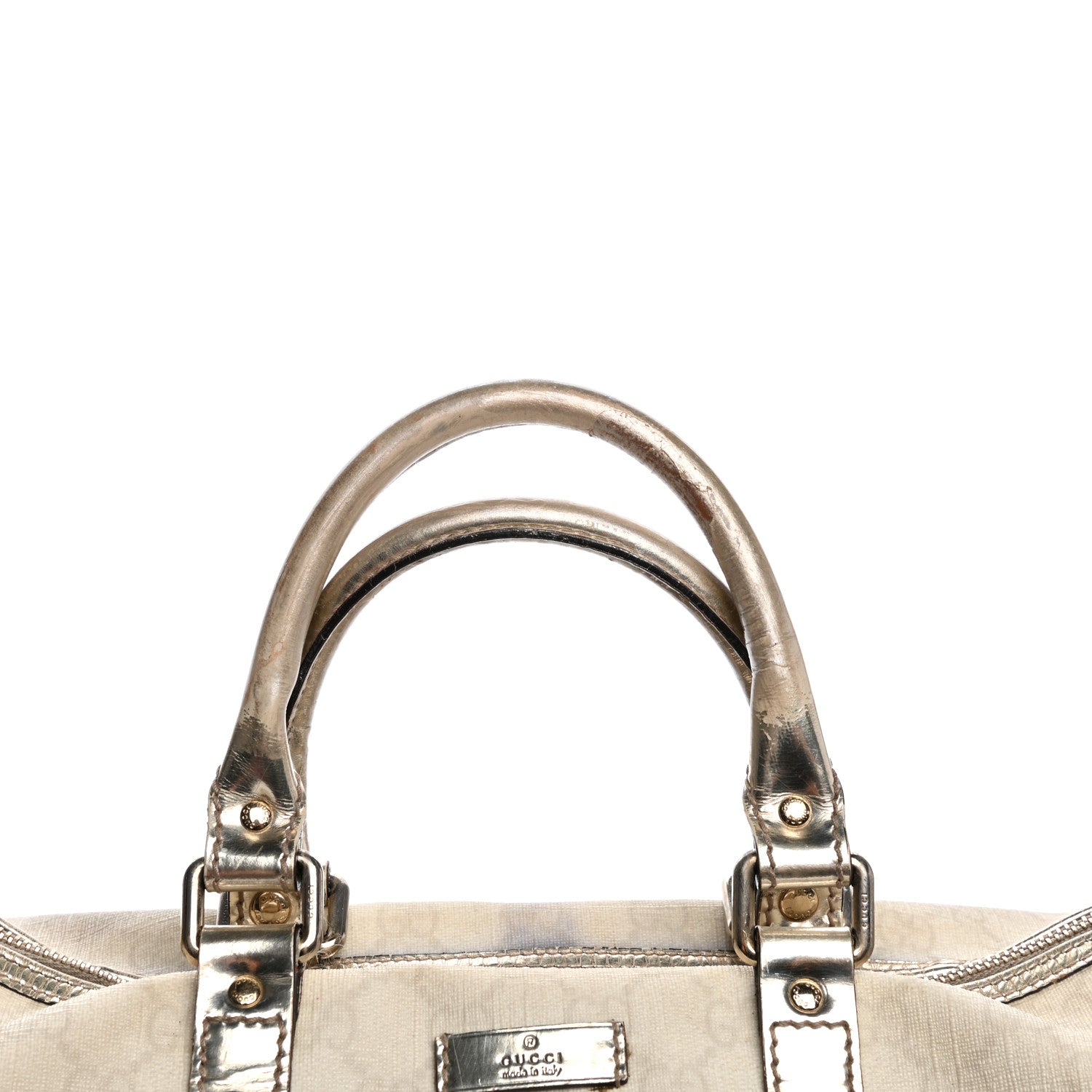 Gucci GG Plus Monogram Medium Joy Boston Metallic 14 of 16