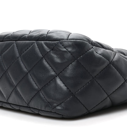 Chanel Lambskin Quilted Large Camera Case Navy Blue 8 of 8