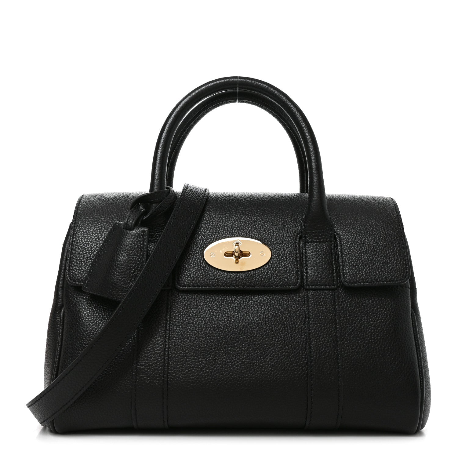 Mulberry Small Classic Grain Bayswater Black 1 of 10