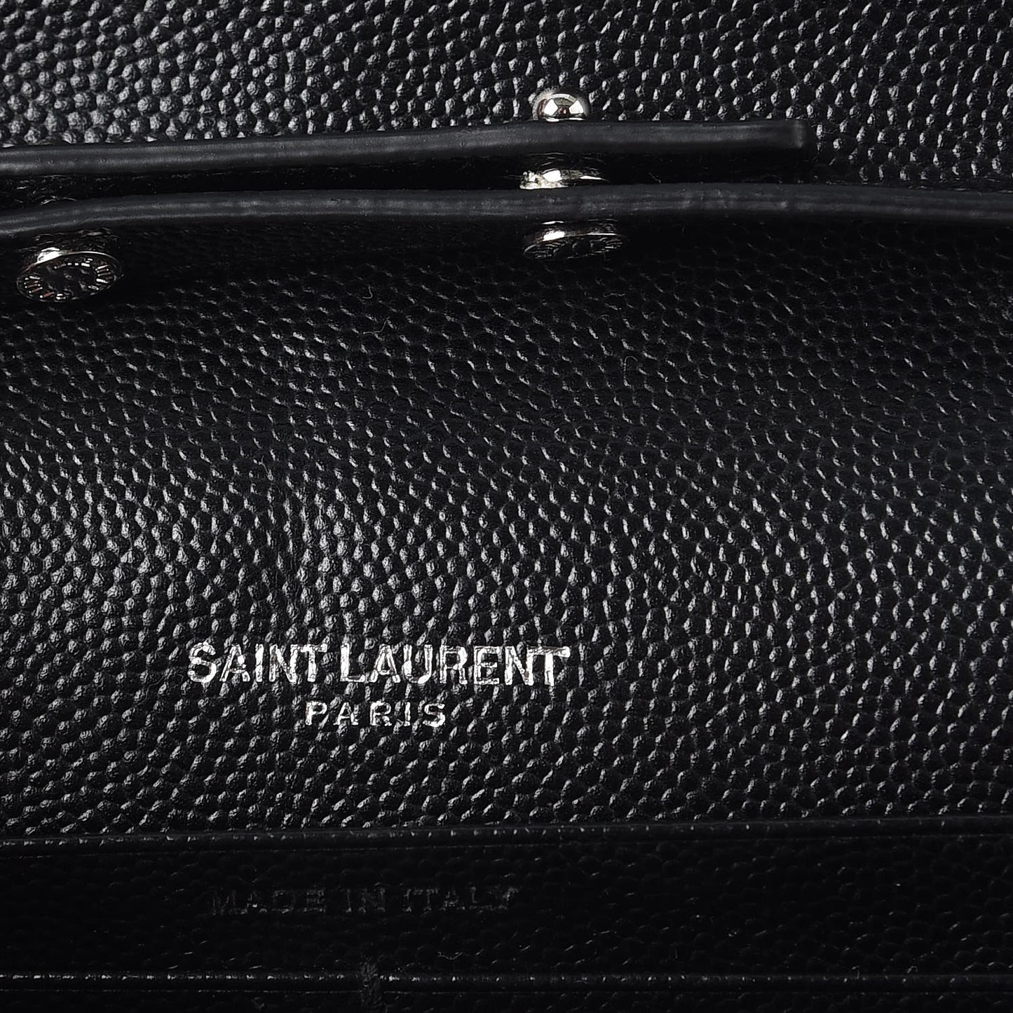 Grain De Poudre Matelasse Chevron Monogram Chain Wallet Black