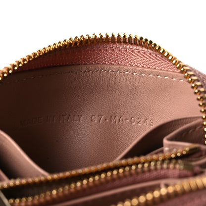 Christian Dior Lambskin Cannage Small Lady Dior Voyageur Coin Purse Rose Des Vents 7 of 8
