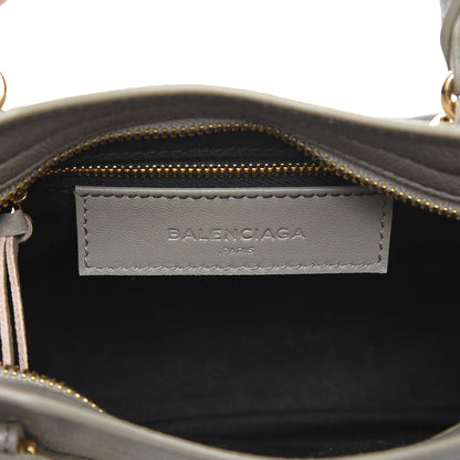 Balenciaga Chevre Gold Metallic Edge Hardware Mini City Gris Taupe 7 of 7