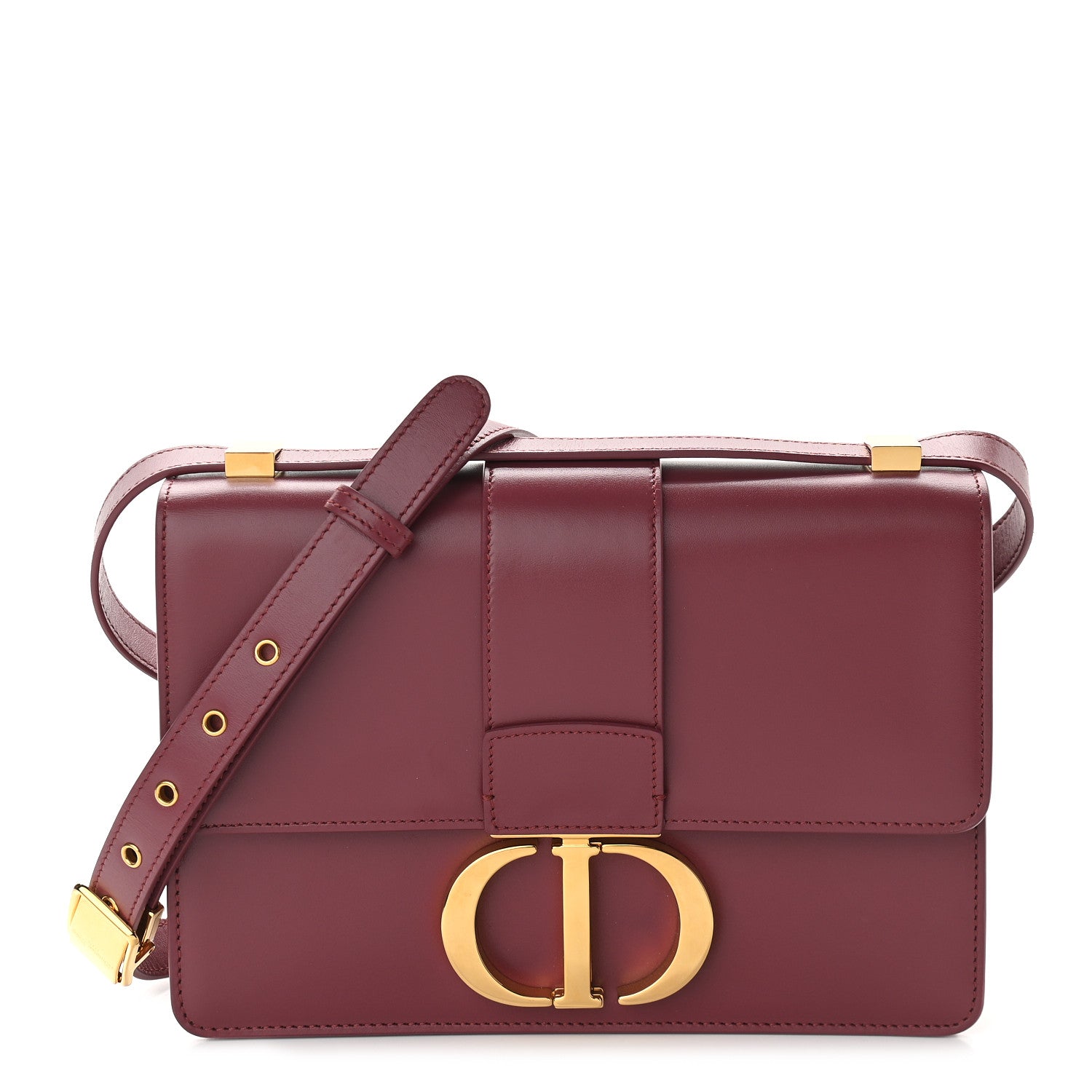 Christian Dior Smooth Calfskin 30 Montaigne Flap Bag Fuchsia 1 of 8