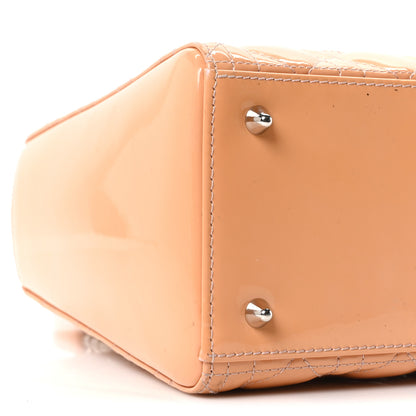 Christian Dior Patent Cannage Medium Lady Dior Beige 9 of 10