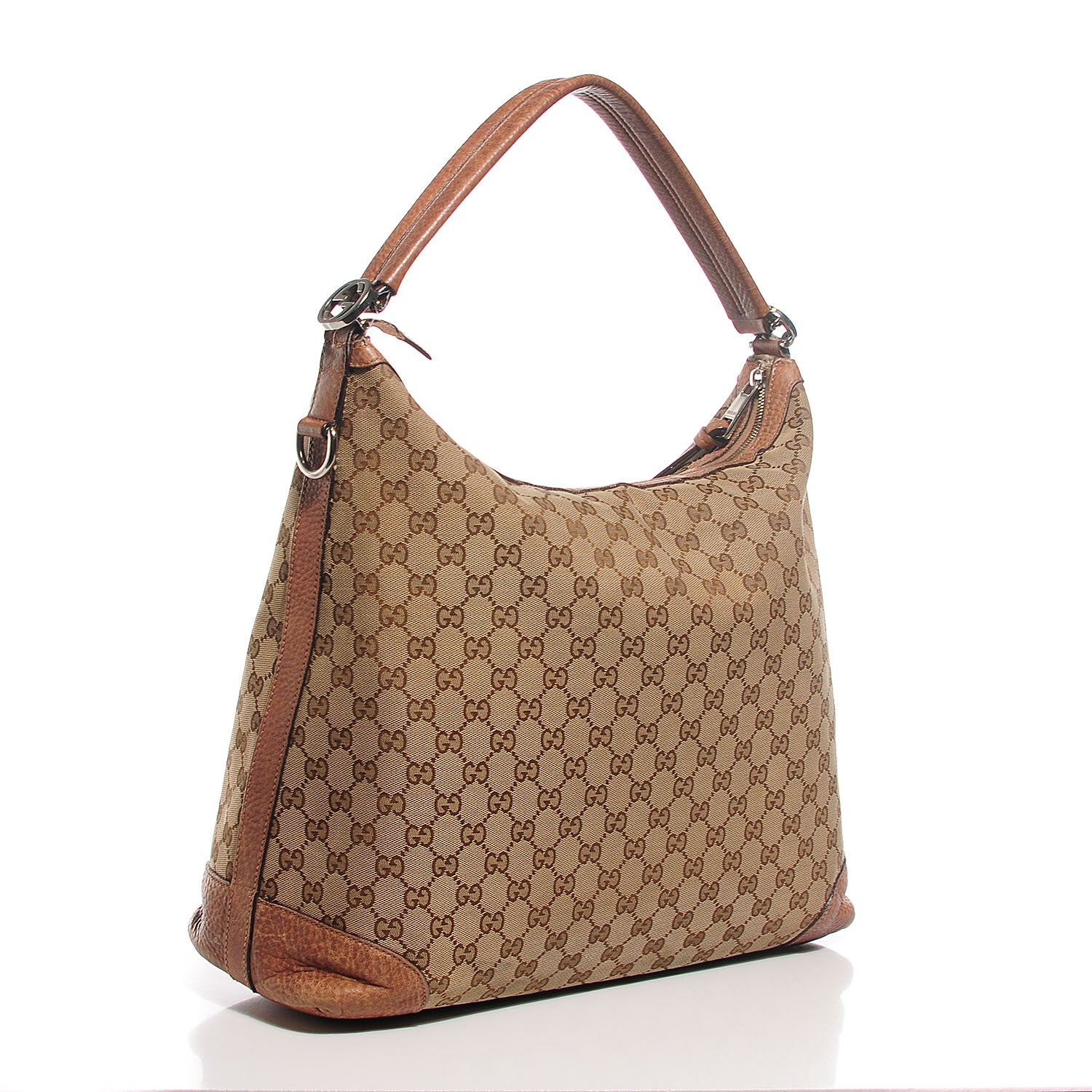 Gucci Monogram Old Libeccio Medium Miss GG Hobo Beige Ebony Light Brown 3 of 8