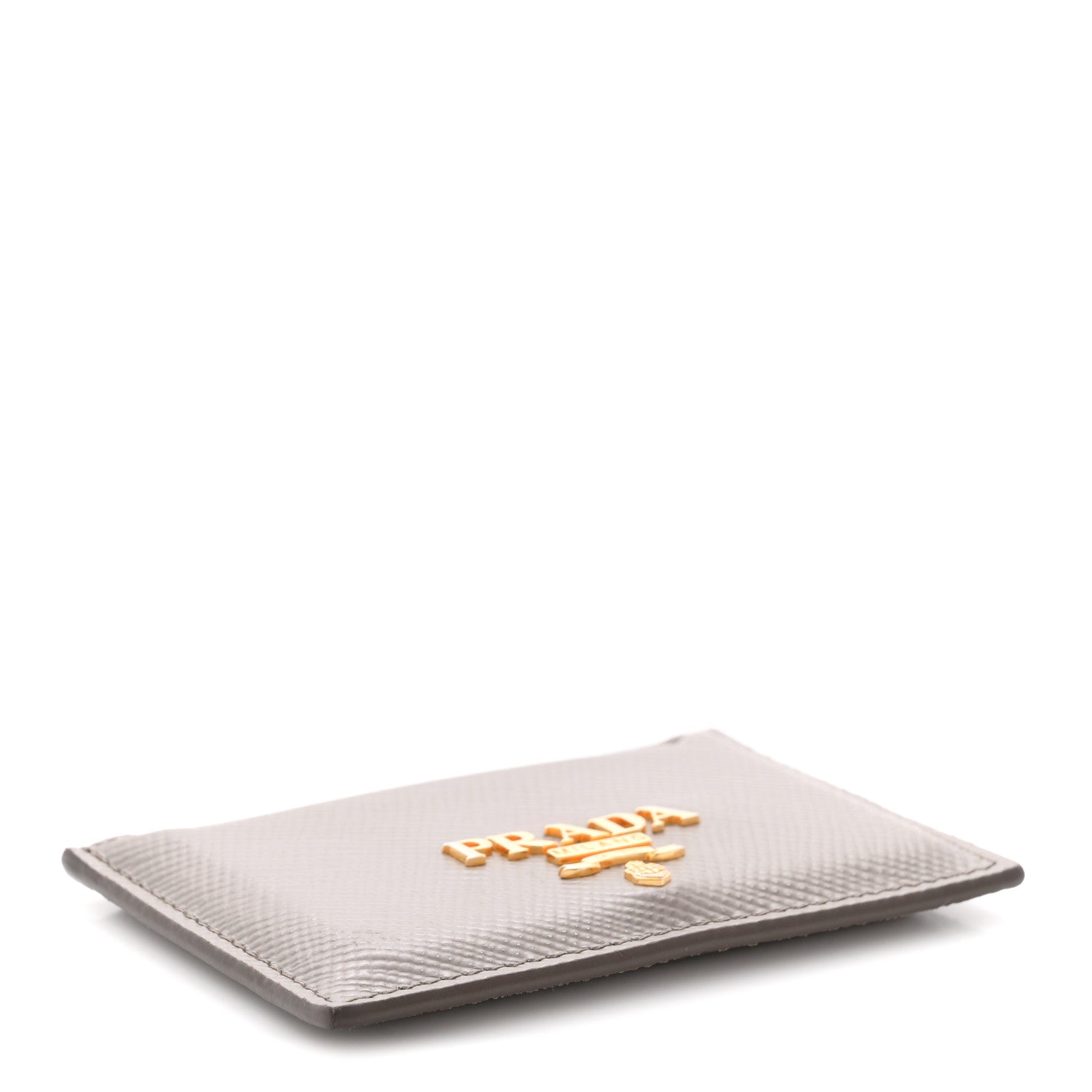 Prada Saffiano Metal Card Case Argilla 4 of 9