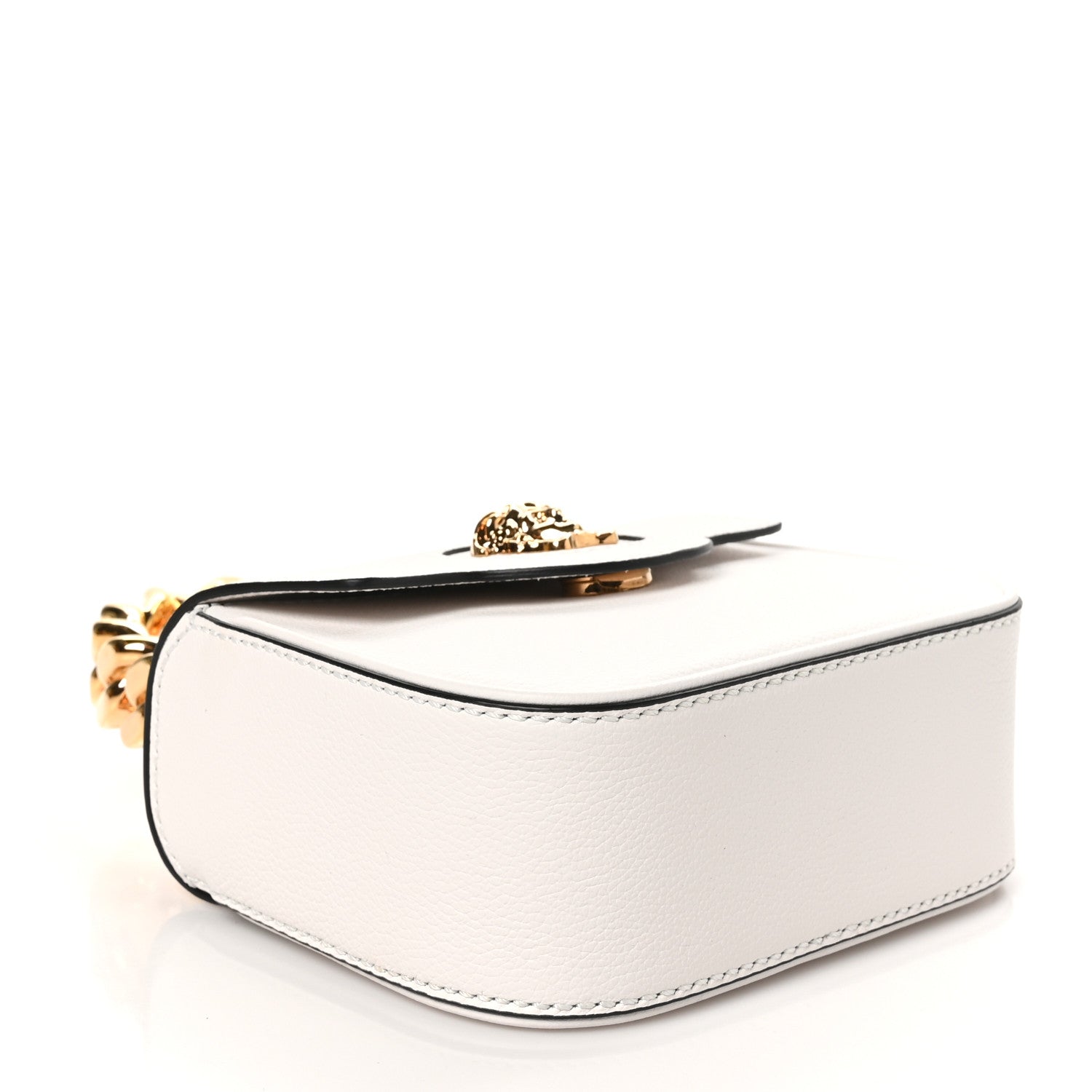 Versace Grained Calfskin Mini La Medusa Bag White 4 of 9