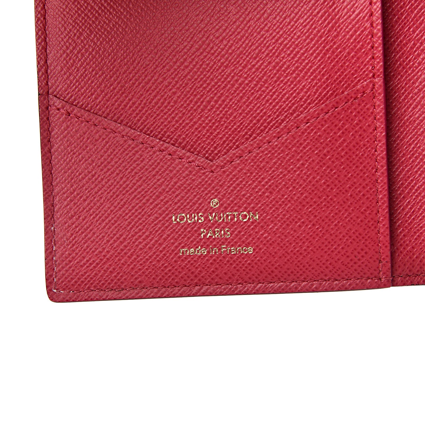 Monogram My LV Heritage Passport Cover Fuchsia White
