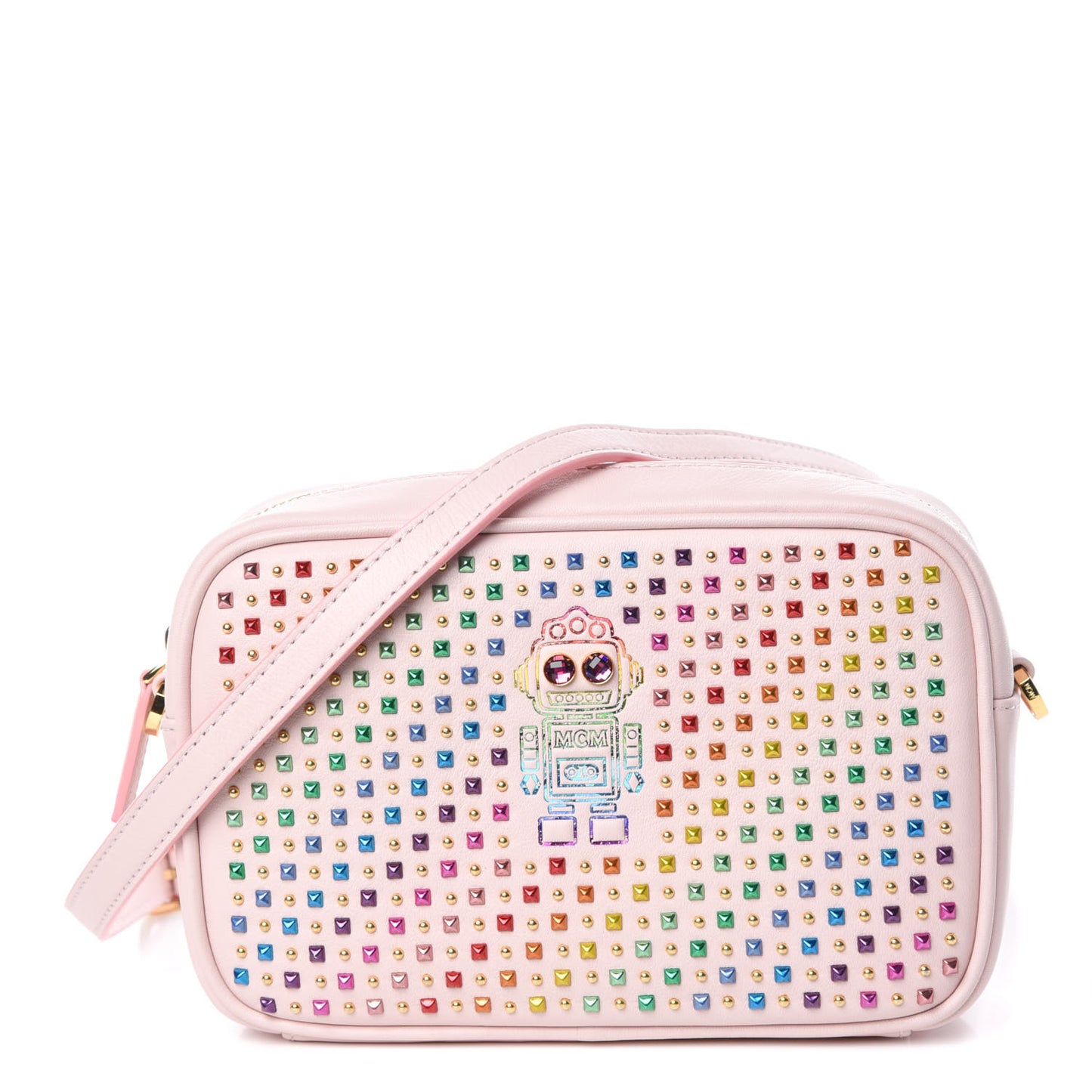 Nappa Skyoptic Roboter Studded Crossbody Bag Lotus
