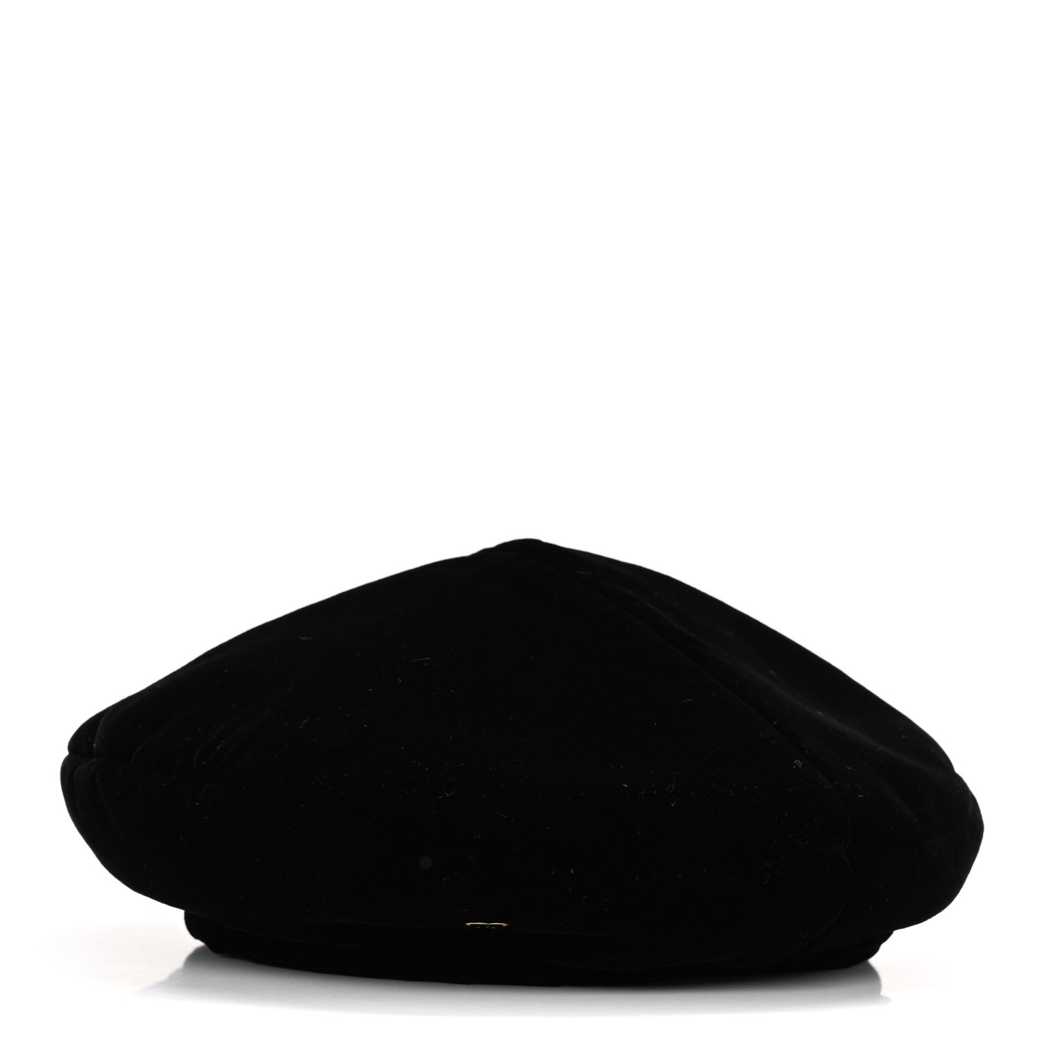 Chanel Velvet Beret Hat M Black 1 of 8
