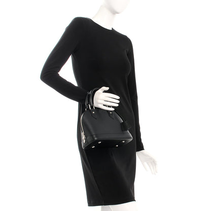 Louis Vuitton Epi Alma BB Black 3 of 8