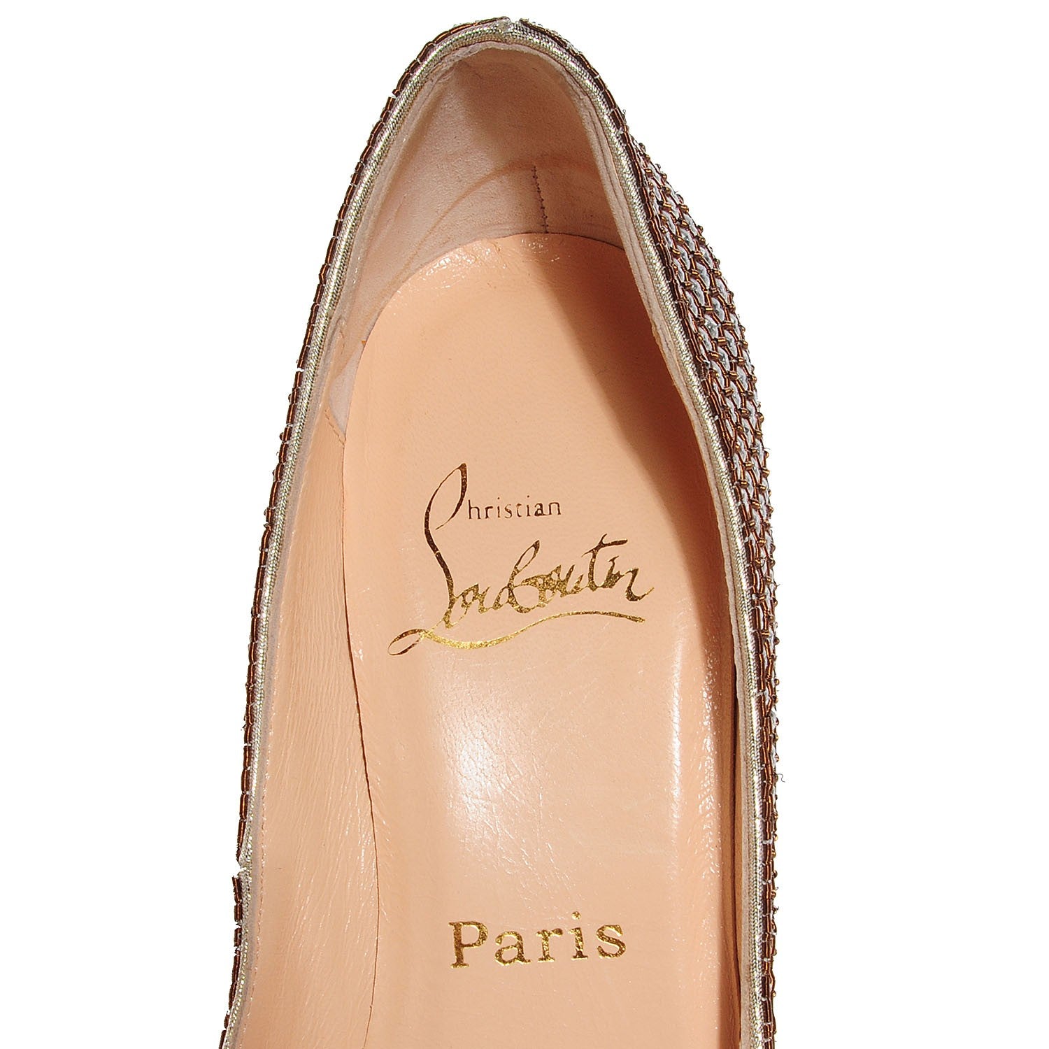 Christian Louboutin Sequin Very Prive 120 Pumps 37 7 of 7