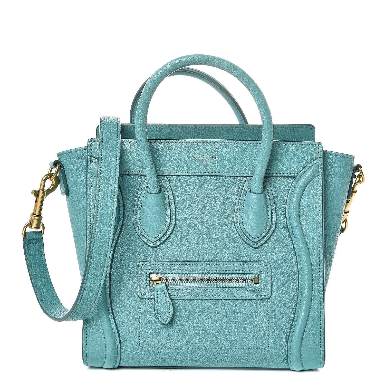 Celine Goatskin Nano Luggage Antarctic 1 of 12