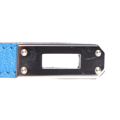 Hermes Chevre Mysore Mini Kelly Sellier 20 Bleu Zanzibar 21 of 30