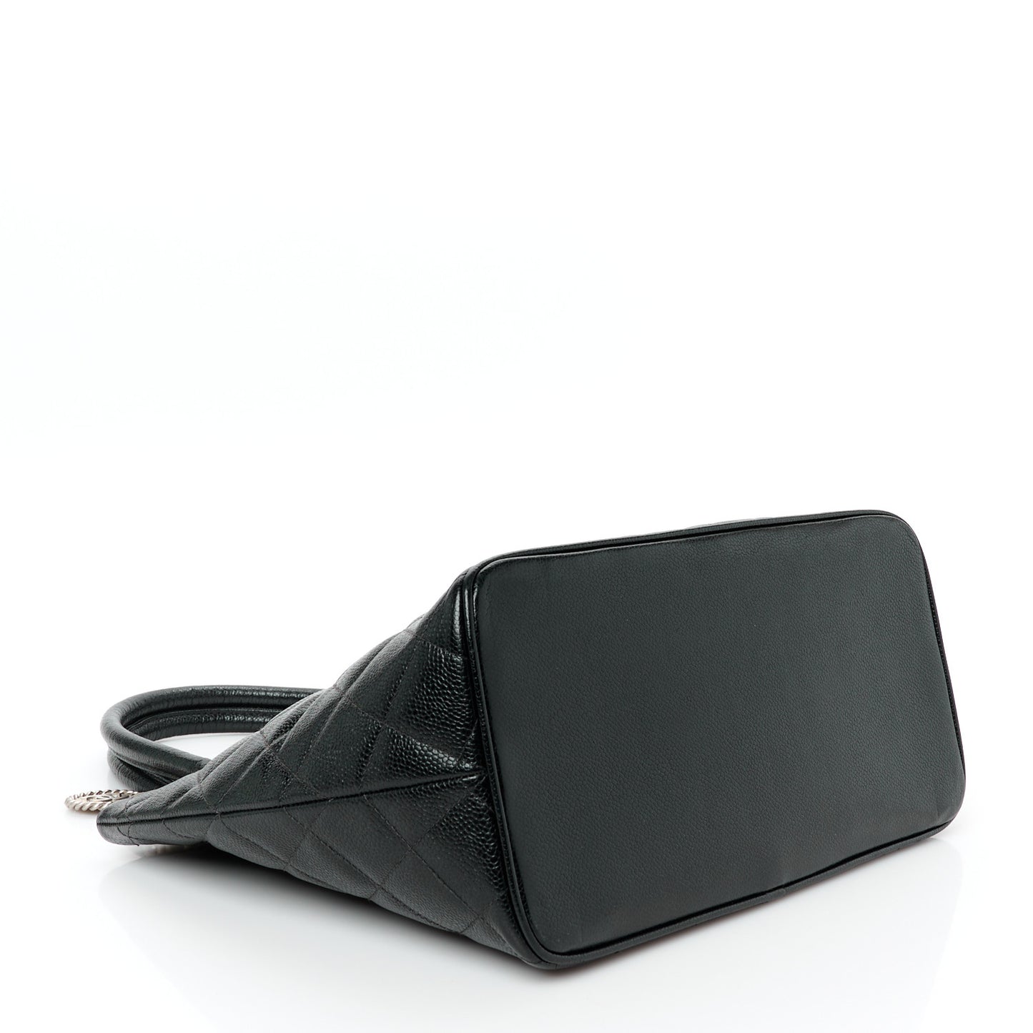 Caviar Quilted Medallion Tote Black