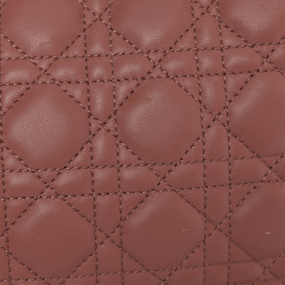 Christian Dior Lambskin Cannage Large Dior Soft Shopping Tote Bois de Rose 13 of 20