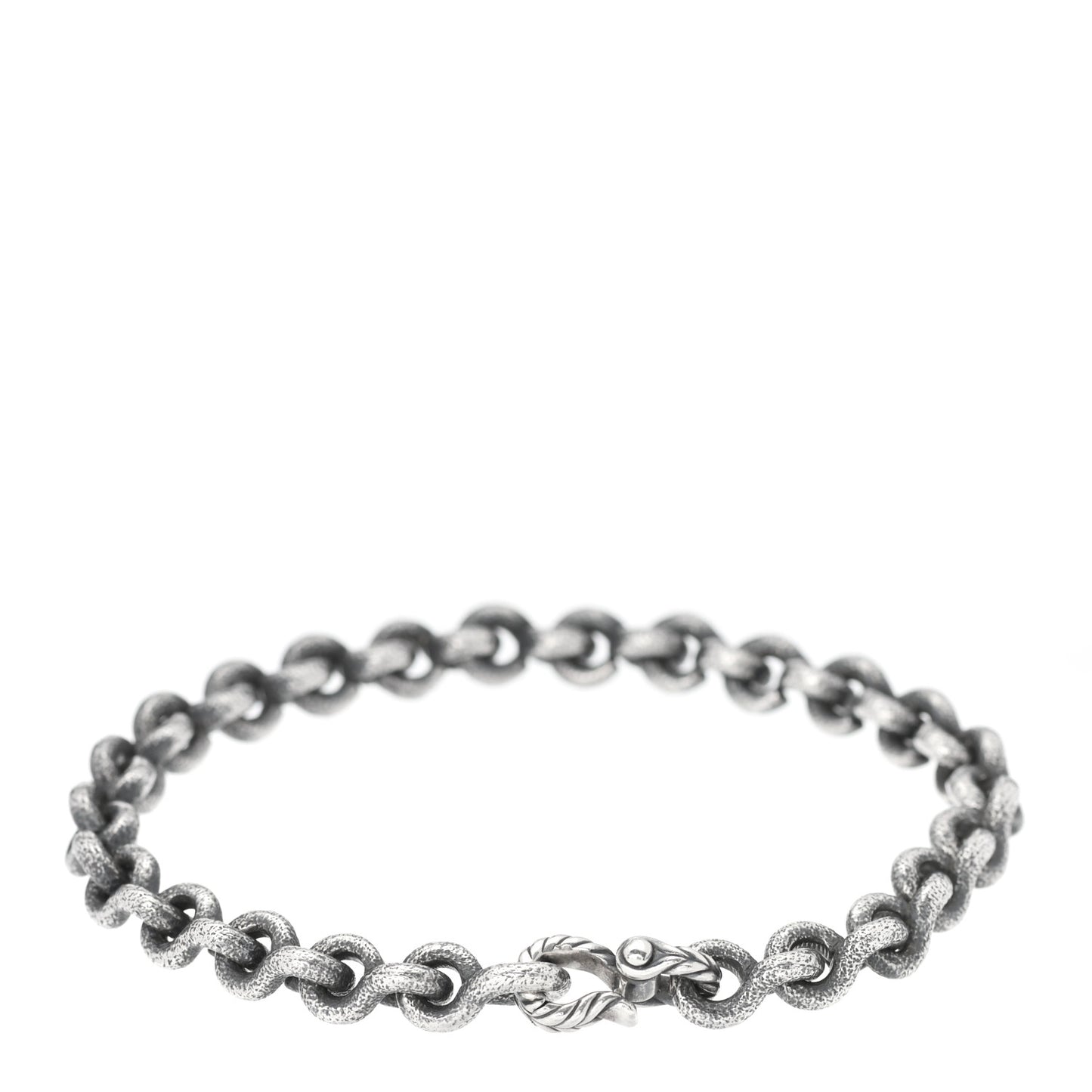 Sterling Silver 6mm Petrvs Link Bracelet M